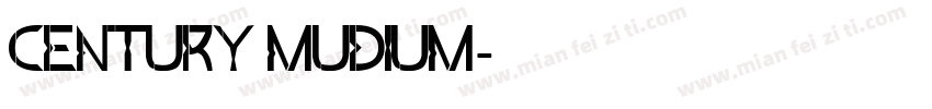 Century mudium字体转换